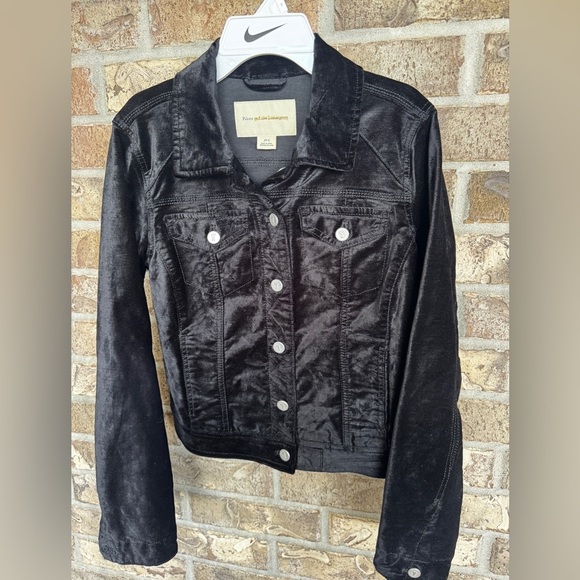 PILCRO AND THE LETTERPRESS Black Classic Velvet Jacket Size S - Picture 5 of 12